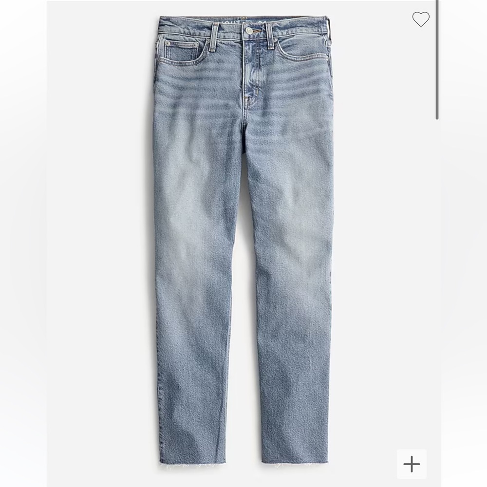 J. Crew High-rise '90s classic straight-fit jean in Downtown wash Sz 27